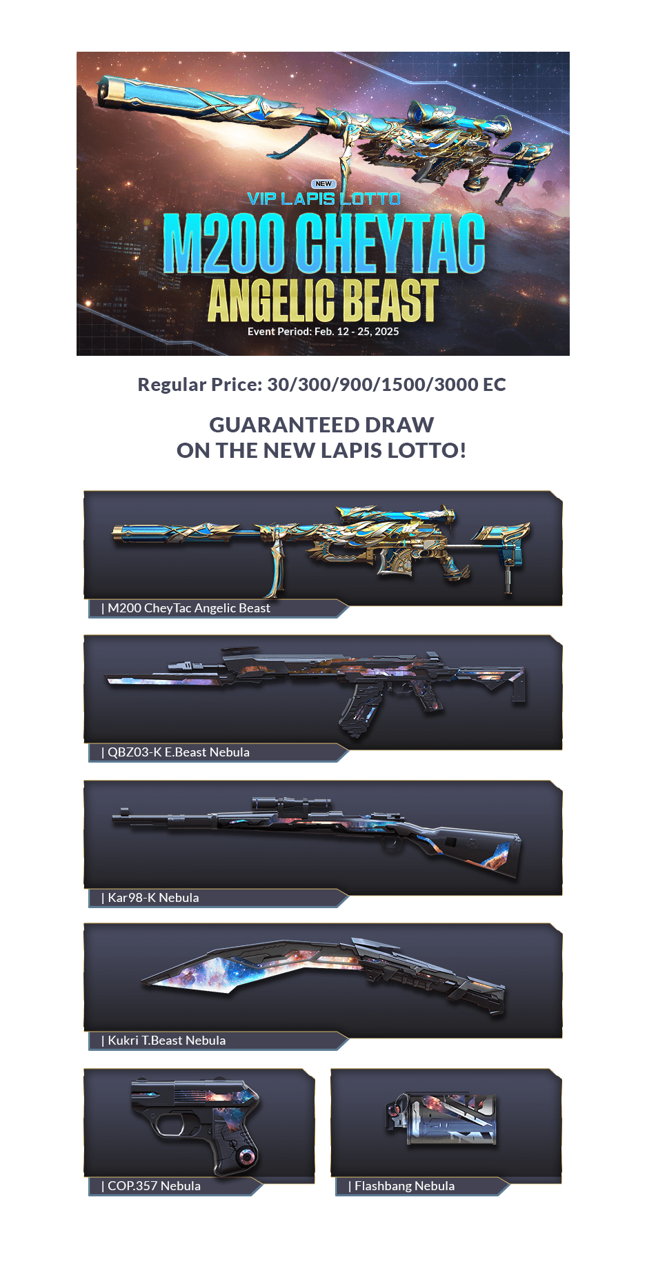 Lapis Lotto M Cheytac Angelic Beast