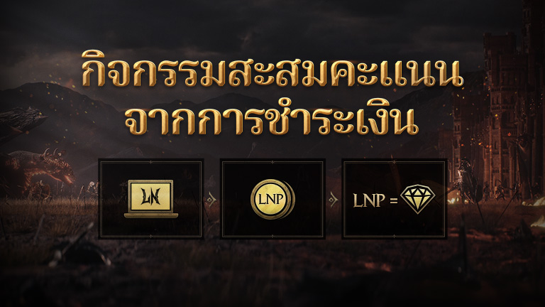 กิจกรรมแจกแต้ม LORDNINE (LNP) 