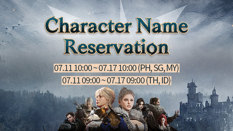 Character Name Reservation