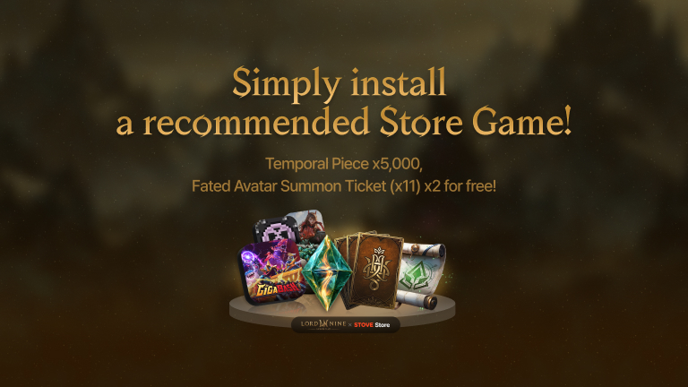 Simply install a recommended Store Game!
