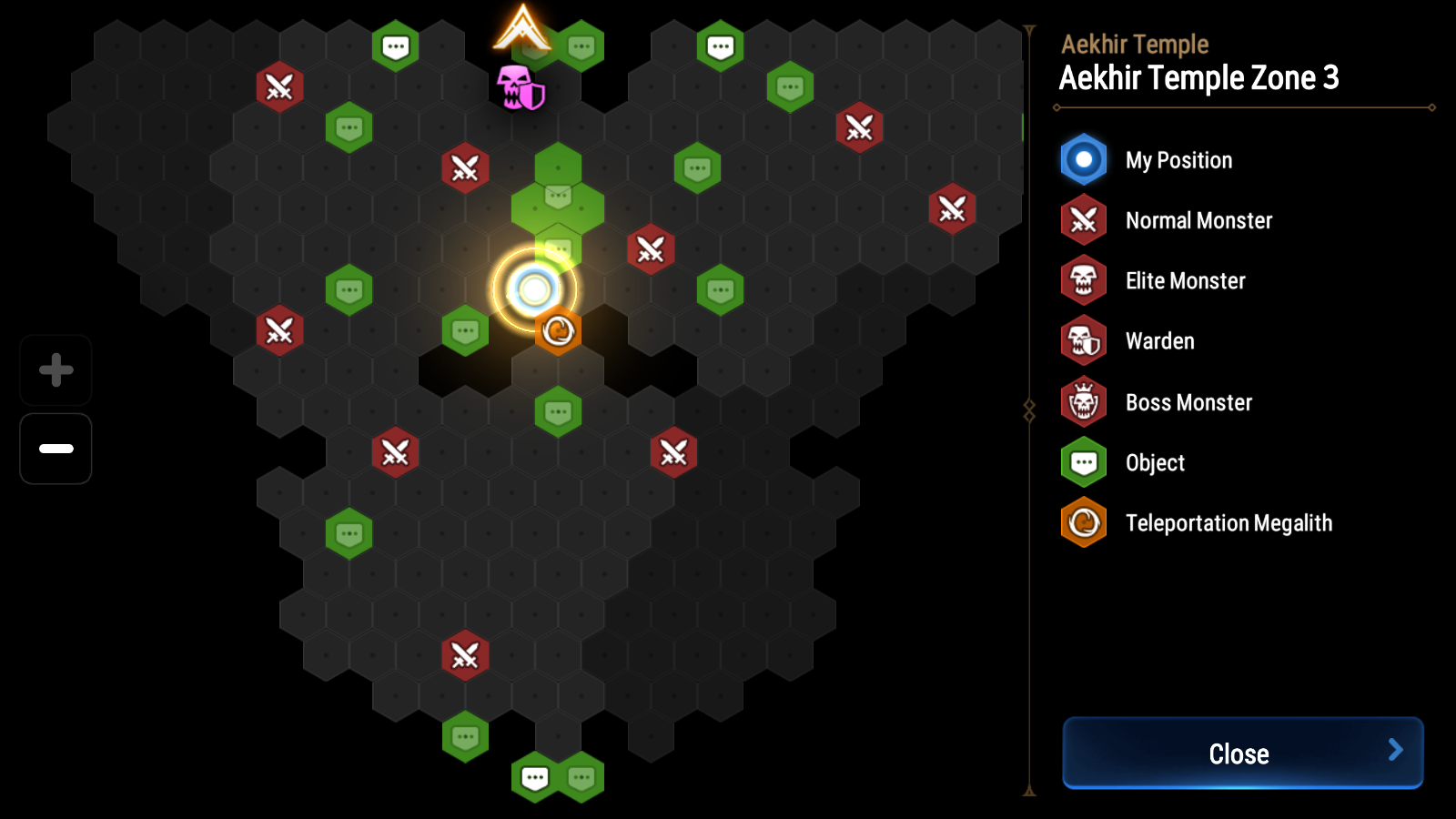 Can't move out from bottom warden zone in ancient inheritance zone 3