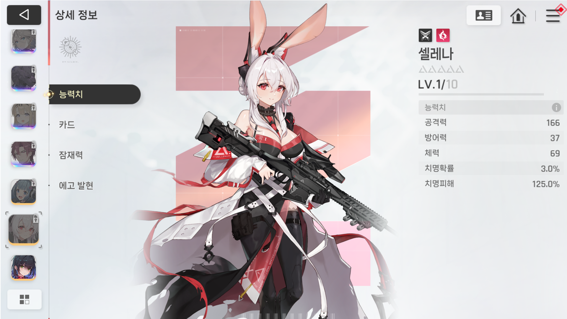 Character] Chaos Zero Nightmare - Complete Combatant Summary and