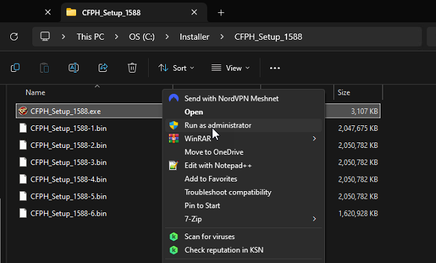 [Guide] CFPH Installer Error 5: Access is Denied