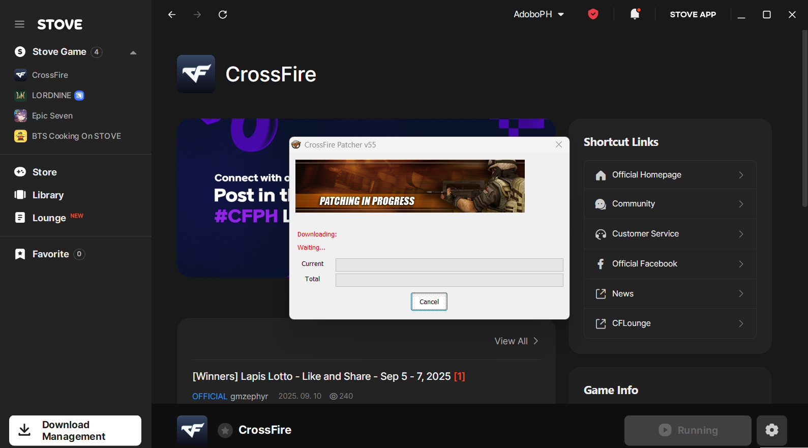 [Guide+Video] Stove PC Client Error -Missing CFPH Folder-