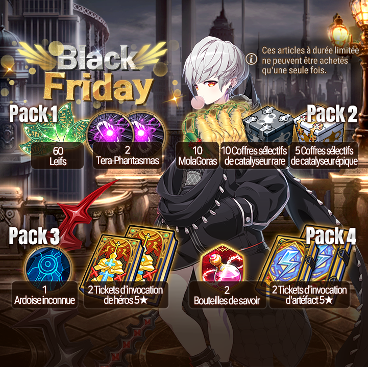 Packs Black Friday en vente limitée