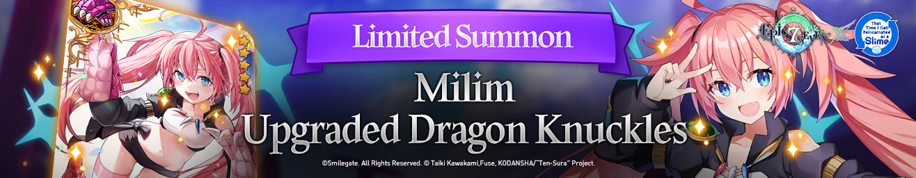 Milim & Upgraded Dragon Knuckles Limited Summon