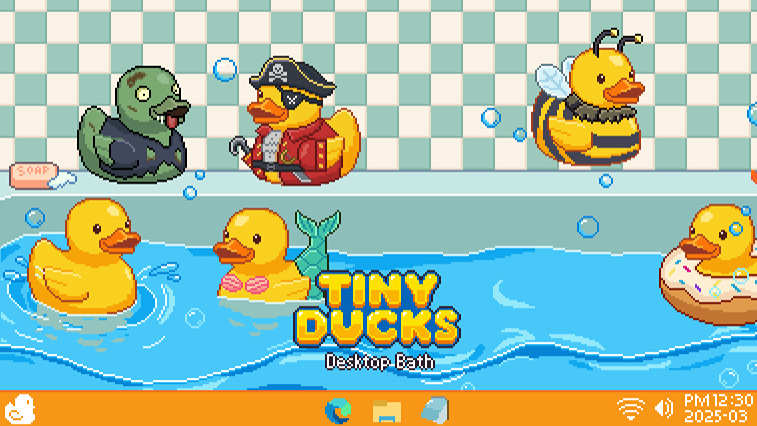 Tiny Ducks: Desktop Bath