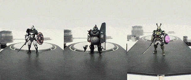 랜덤한 무기, 방패 획득과 다양한 조합(와이드)_12s.gif